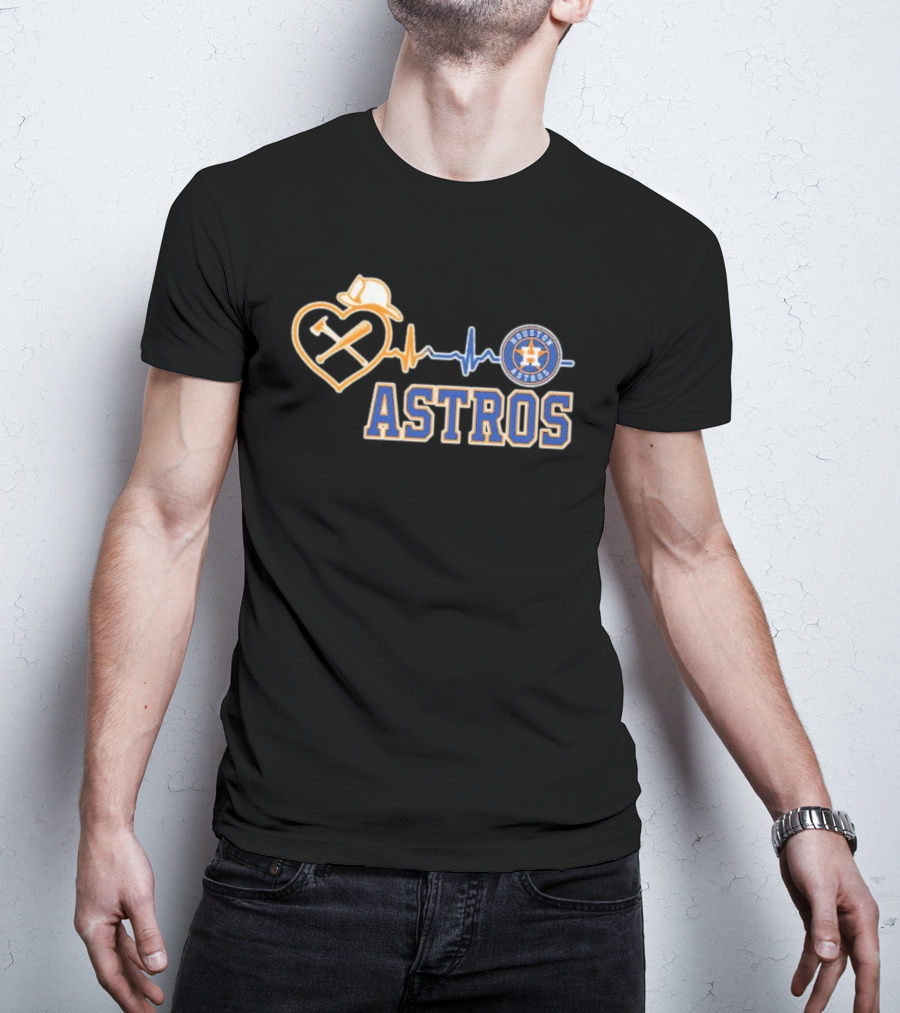 Houston Astros Heart Logo T-Shirt