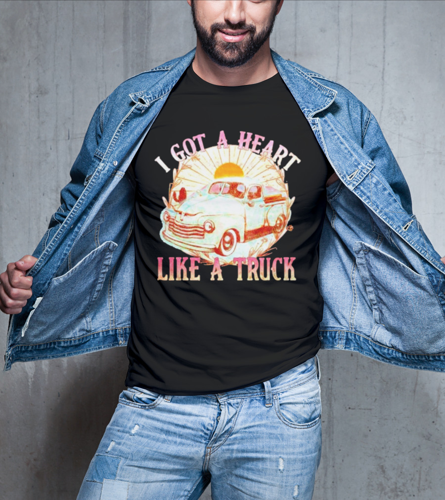 Heart Like A Truck Western Boho Sunset Desert T-Shirt