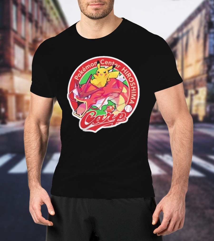 Hiroshima Toyo Carp X Pokémon Center Hiroshima T-Shirt