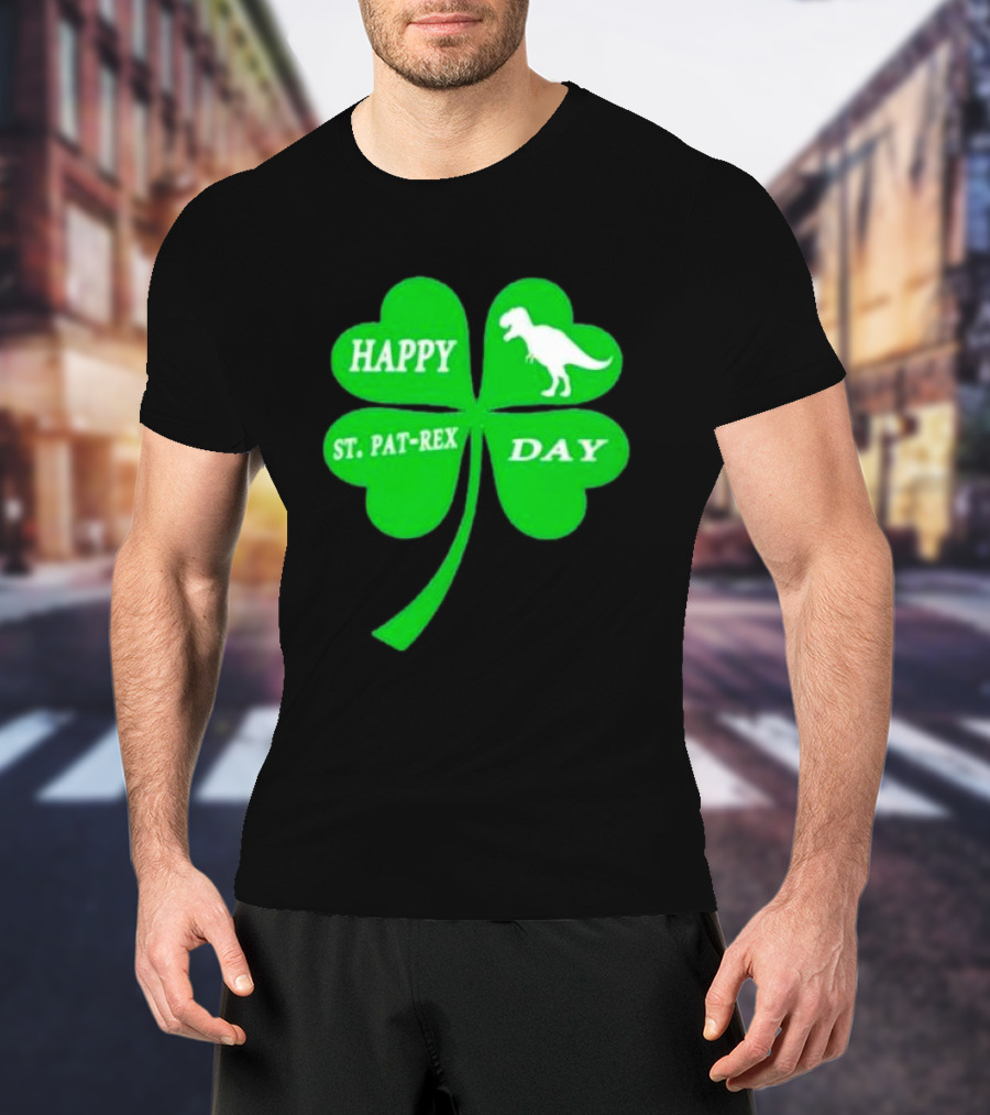 Happy St Pat-rex Day Shamrock T-Shirt
