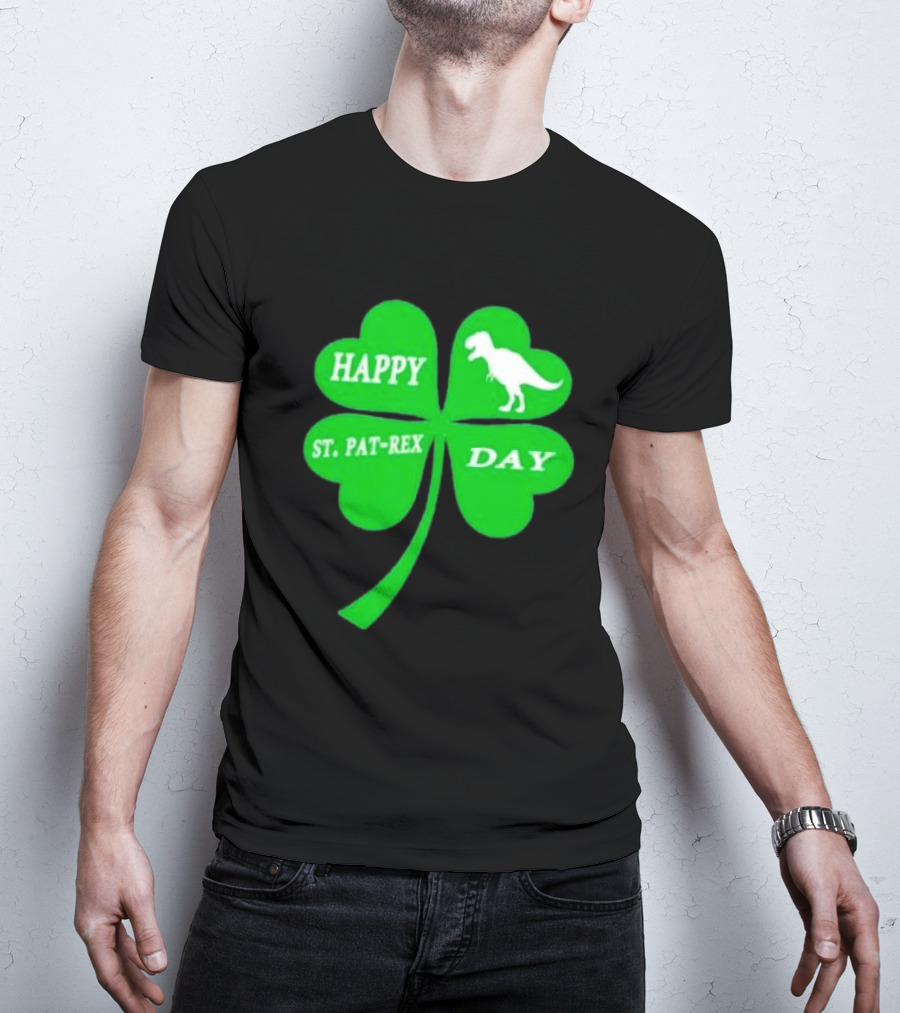 Happy St Pat-rex Day Shamrock T-Shirt