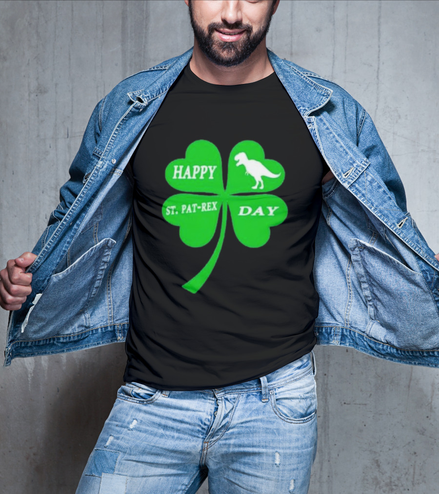 Happy St Pat-rex Day Shamrock T-Shirt
