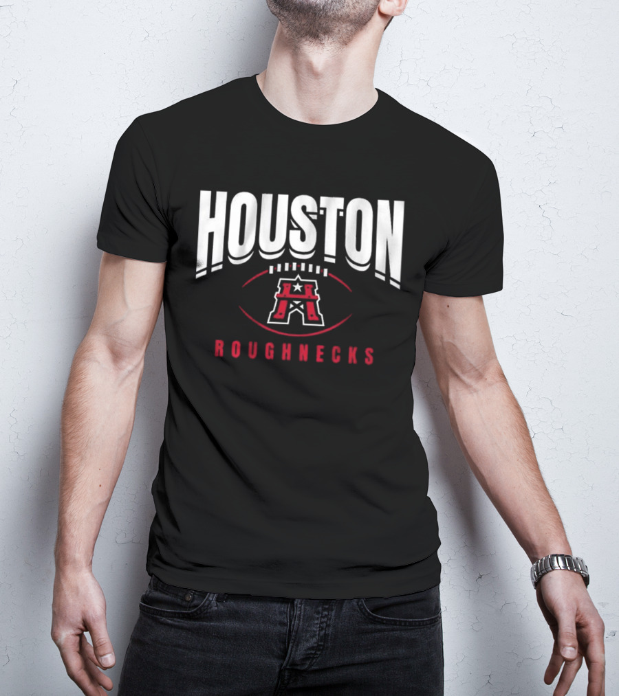 Houston Roughnecks Football Outline T-Shirt