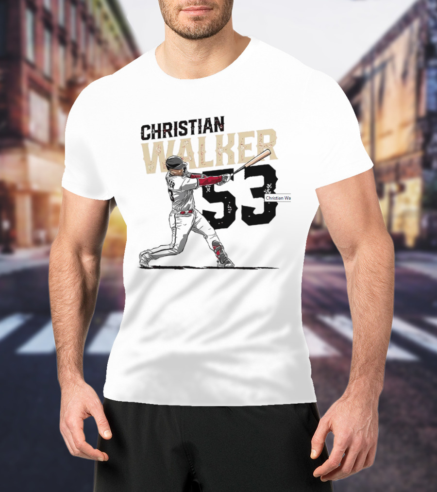 Christian Walker 53 Arizona Diamondbacks Slugger T-Shirt