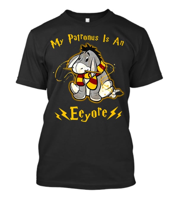 My Patronus Is An Eeyore With Scarf And Lightning Bolts T-Shirt