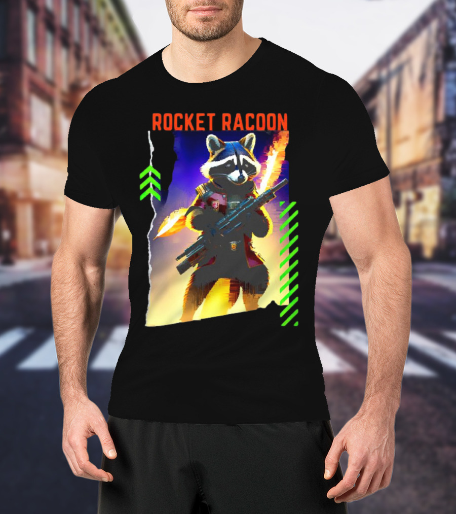 Rocket Raccoon Guardians Of The Galaxy Vol 3 Character T-Shirt