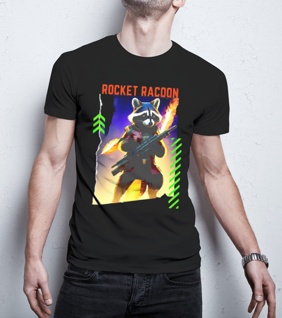 Rocket Raccoon Guardians Of The Galaxy Vol 3 Character T-Shirt