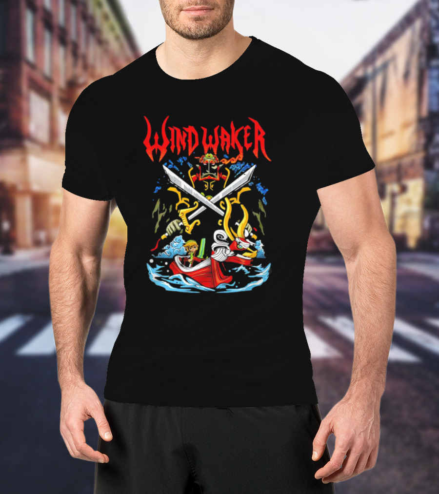 The Legend Of Zelda Wind Waker Link Ganondorf Boat Adventure T-Shirt