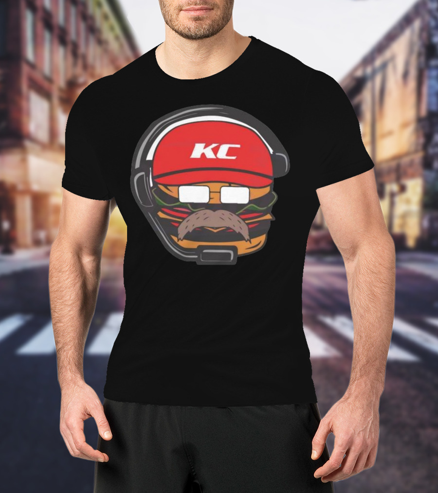 Andy Reid Hamburger KC Kansas City Chiefs T-Shirt