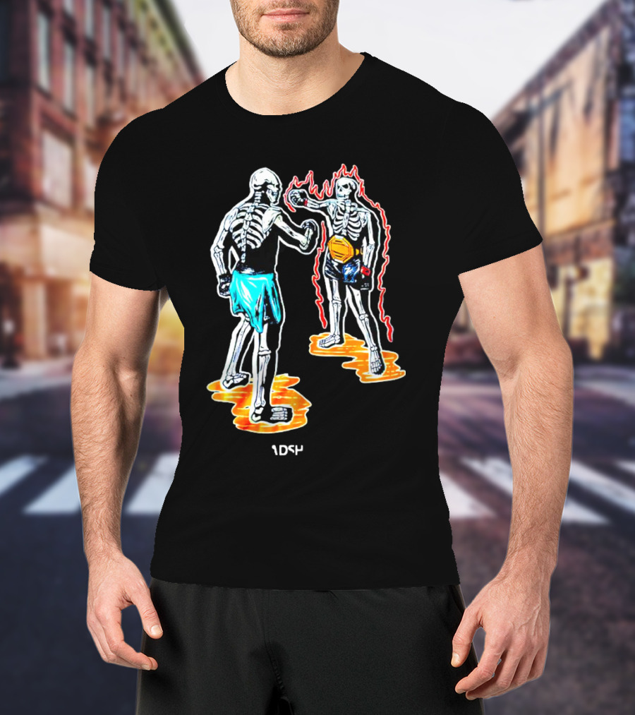 Skeletal Boxing Showdown 1DS4 Headshot Dead T-Shirt