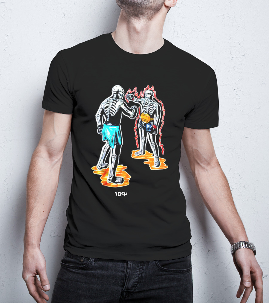 Skeletal Boxing Showdown 1DS4 Headshot Dead T-Shirt