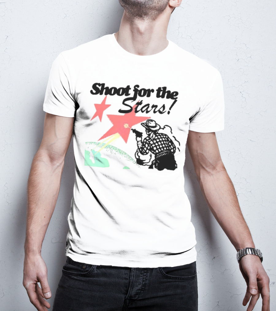 Shoot For The Stars Western Cowboy Cosmic Adventure T-Shirt