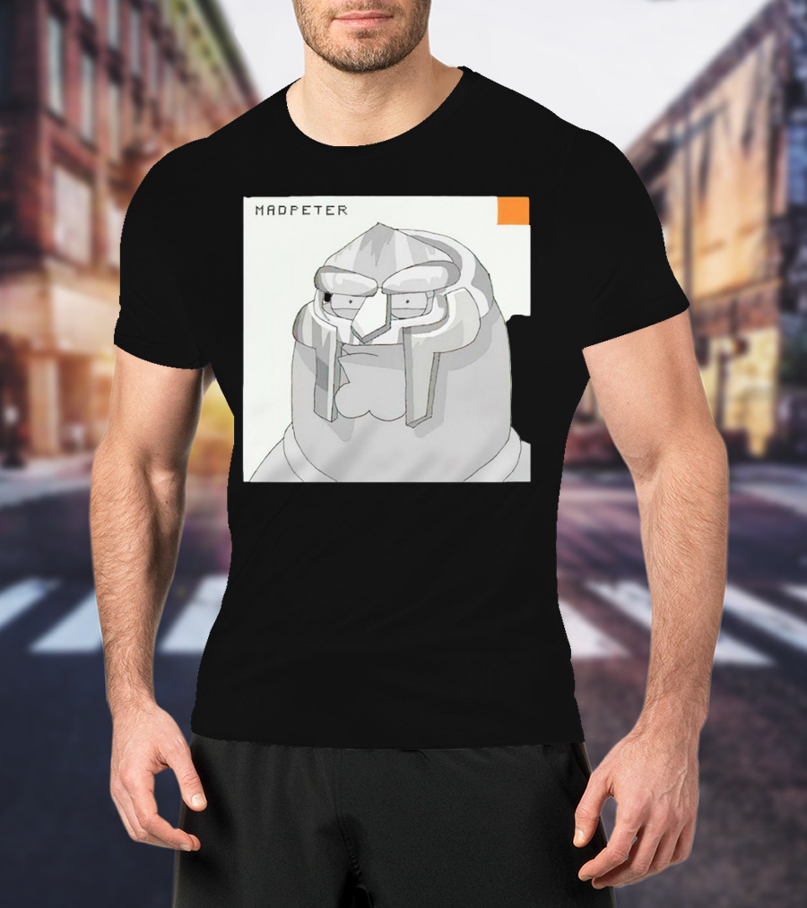 Mad Peter MF Doom Mask Cartoon T-Shirt