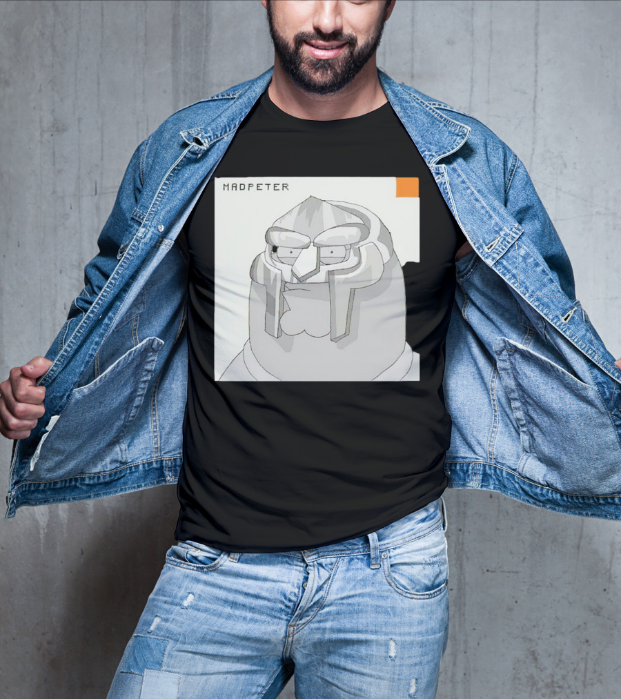 Mad Peter MF Doom Mask Cartoon T-Shirt