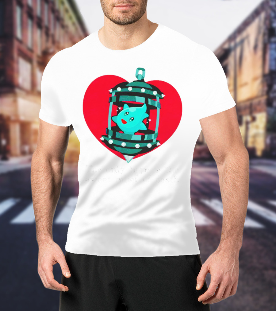 The Only Hope Is The Sweet Relief Of Death Heart And Ghost Cage T-Shirt