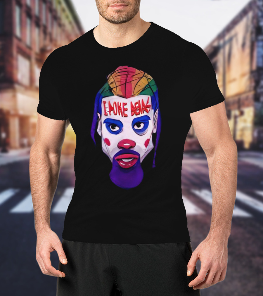 Dillon Brooks I Poke Bears Joker Face Colorful Hairstyle T-Shirt
