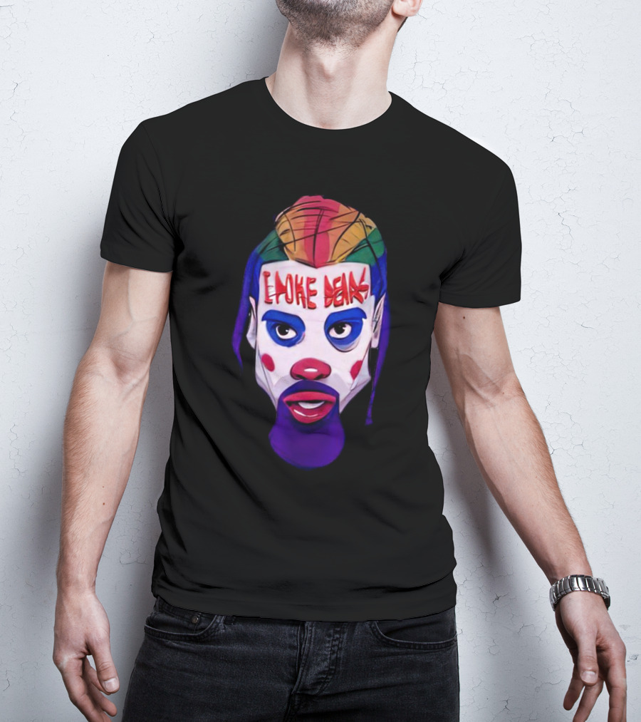 Dillon Brooks I Poke Bears Joker Face Colorful Hairstyle T-Shirt