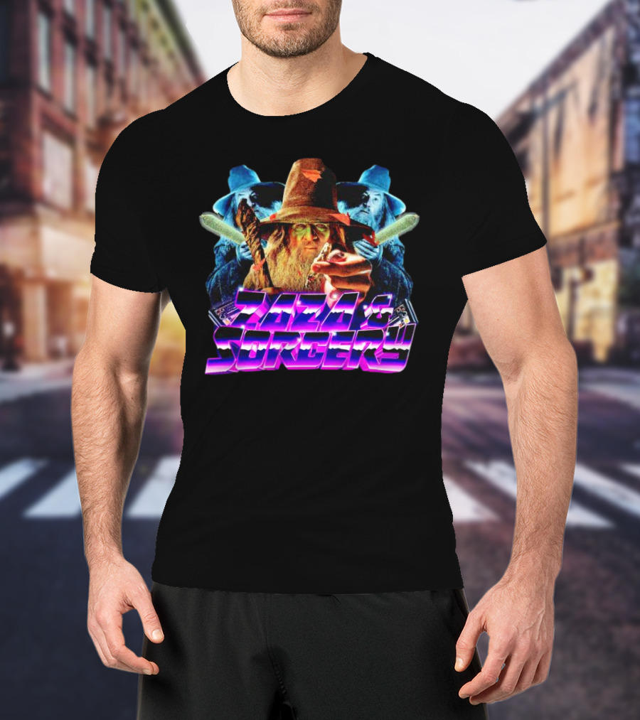 Zaza And Sorcery Retro Fantasy Wizards Trio T-Shirt