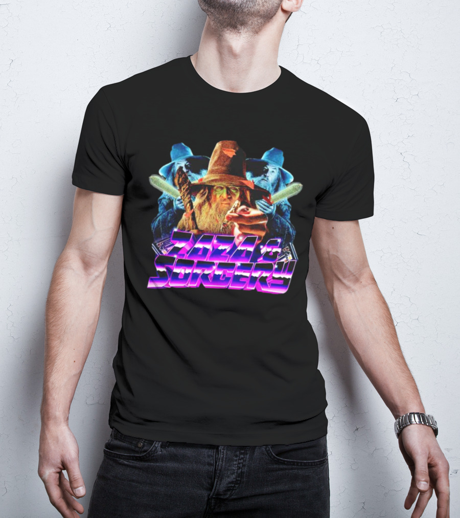 Zaza And Sorcery Retro Fantasy Wizards Trio T-Shirt