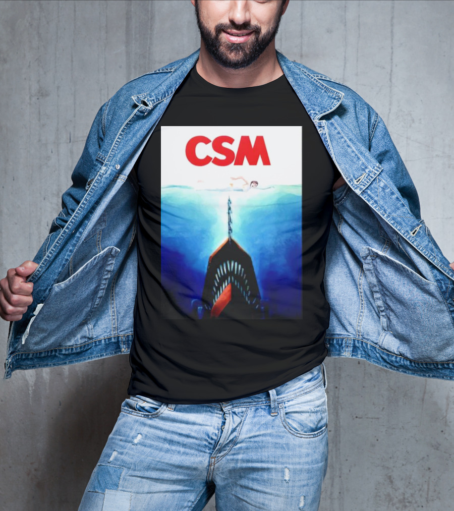 CSM Jaws Blu-Ray Parody Swim Danger T-Shirt
