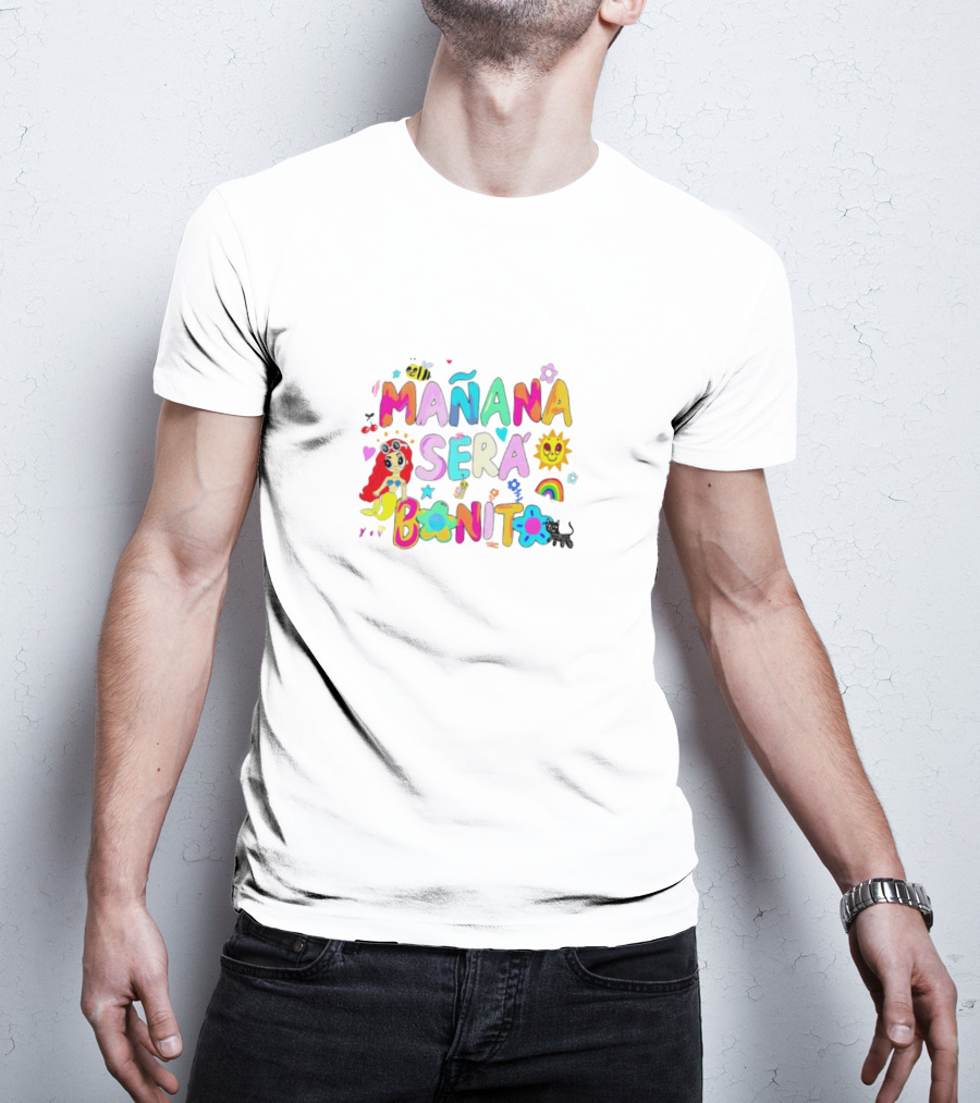 Mañana Será Bonito Colorful Cute Sun Flower Rainbow T-Shirt
