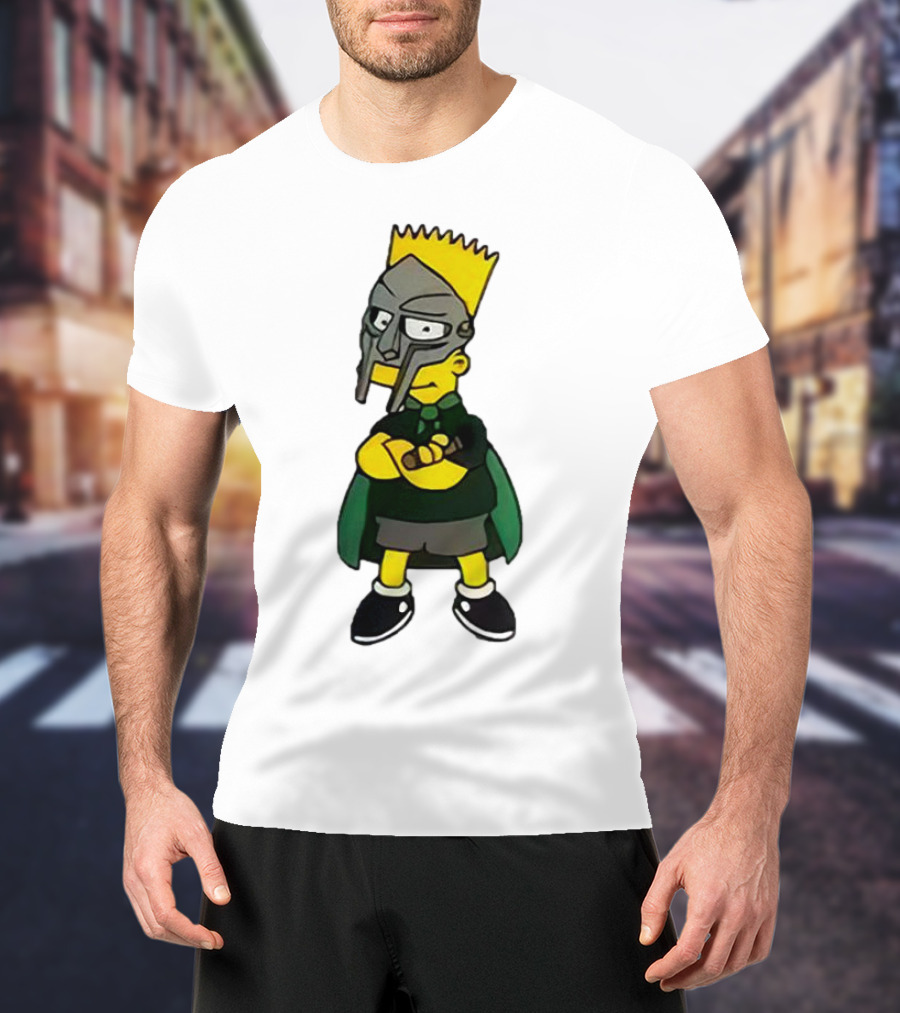 Mf Doom Bart Simpson Mask Crossover Collaboration T-Shirt