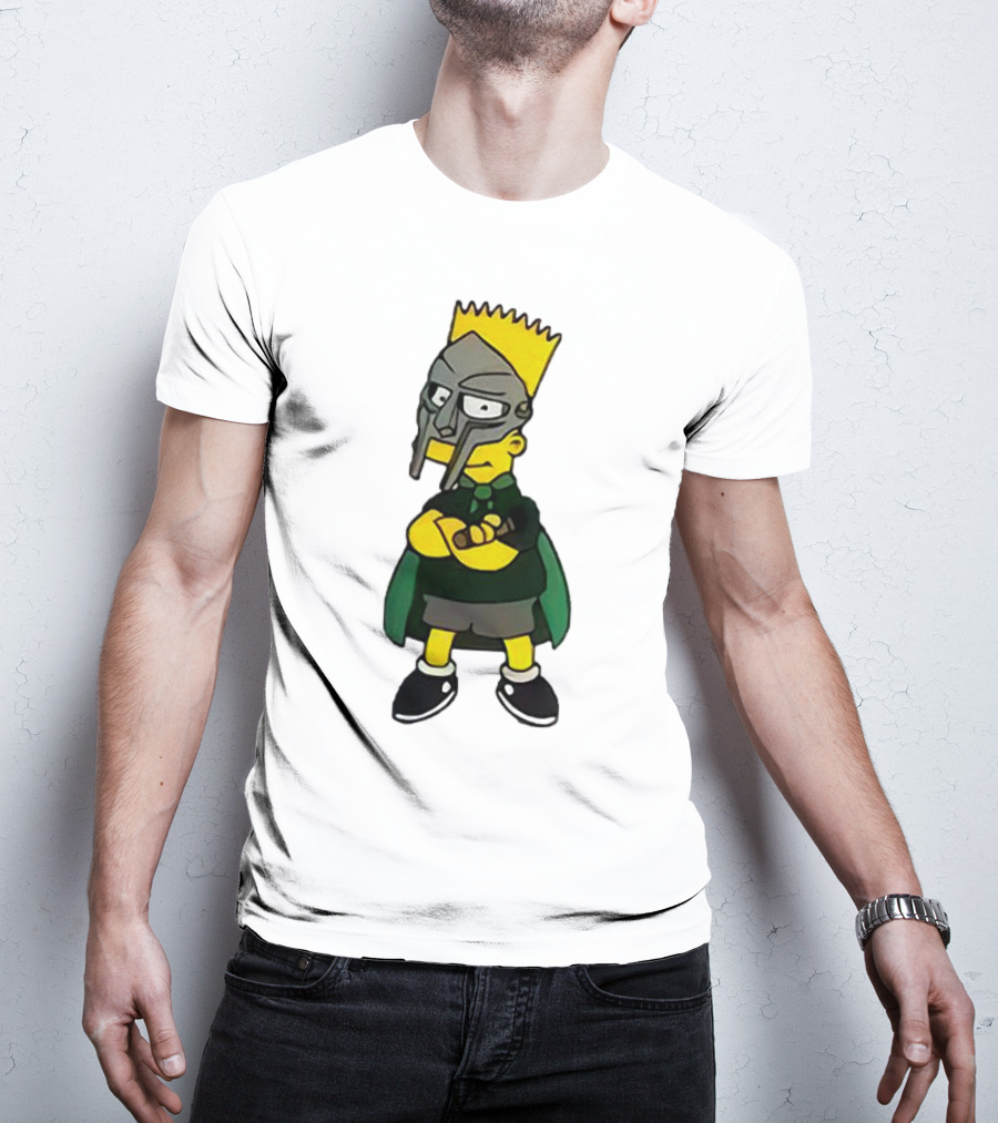 Mf Doom Bart Simpson Mask Crossover Collaboration T-Shirt