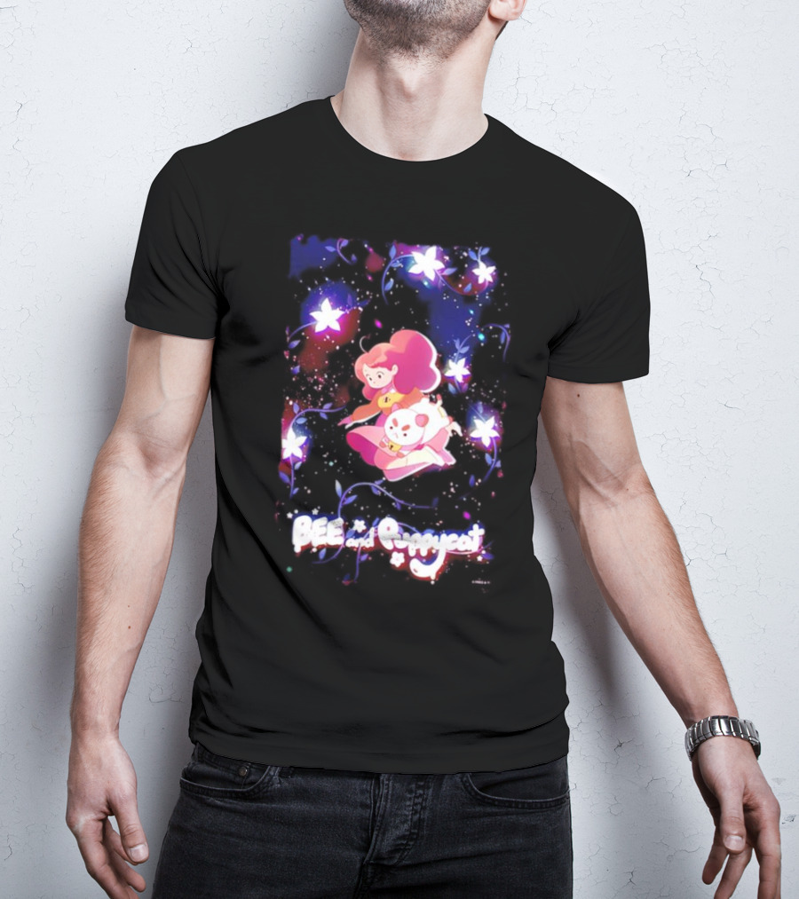 BEE And Puppycat Space Flowers Cosmic Adventure T-Shirt