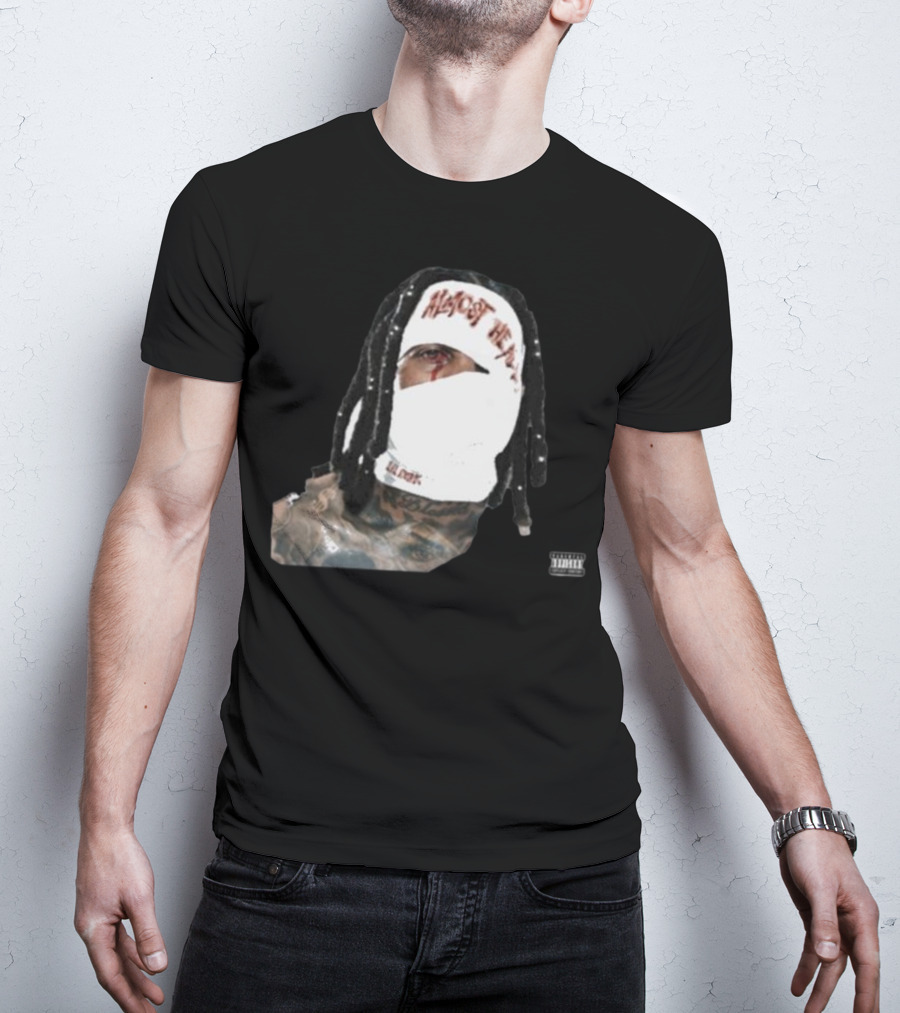 Almost Healed Lil Durk Explicit Content Masked Face T-Shirt