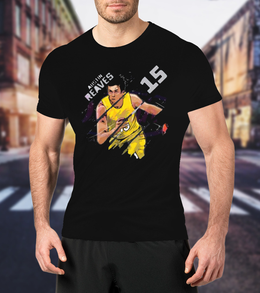 Austin Reaves 15 Los Angeles Lakers Basketball Player T-Shirt