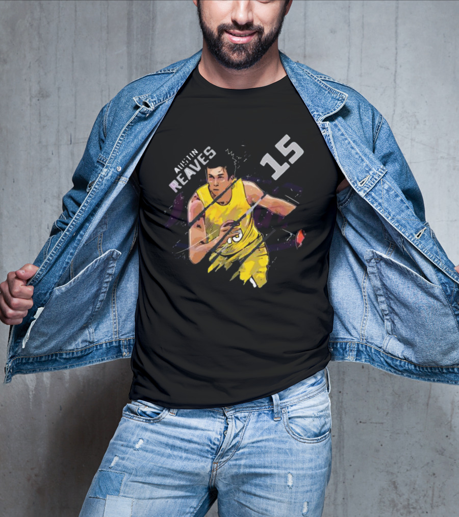 Austin Reaves 15 Los Angeles Lakers Basketball Player T-Shirt