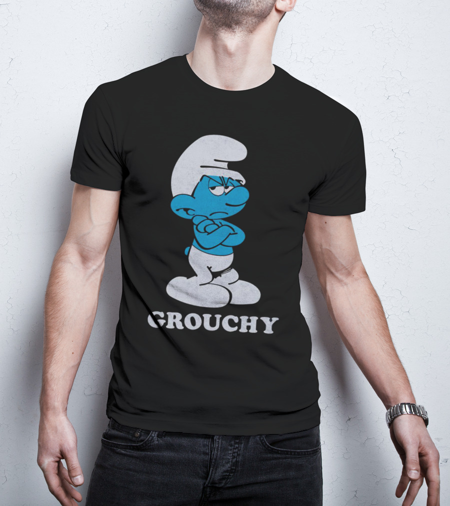 Grouchy Smurf Crossed Arms Stance T-Shirt