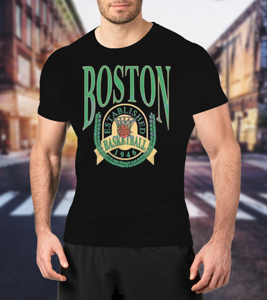 Boston Celtics Established Basketball 1946 NBA Season T-Shirt