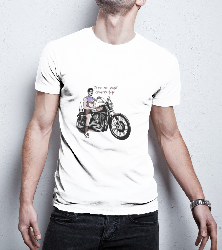 Take Me Home Country Road Motorcycle Rider T-Shirt