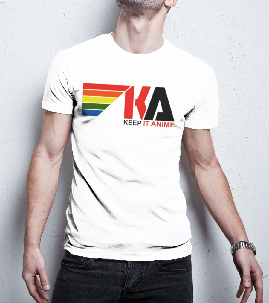 KEEP IT ANIME KA Rainbow Stripes T-Shirt