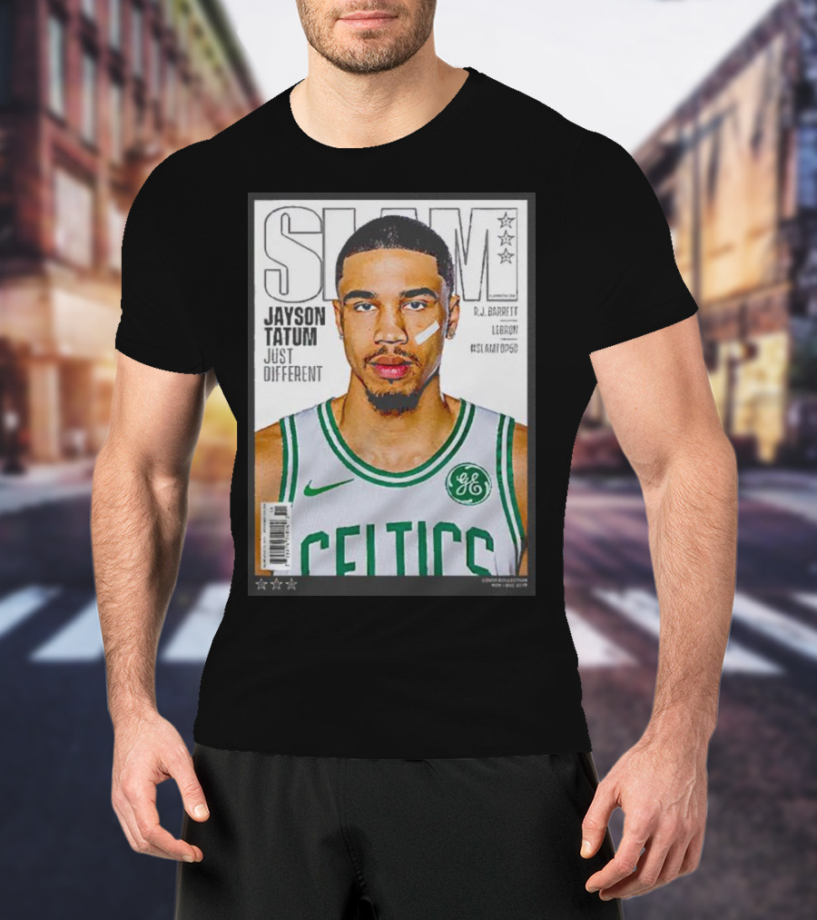 Slam Jayson Tatum Just Different Celtics Cover NBA Basketball Star T-Shirt