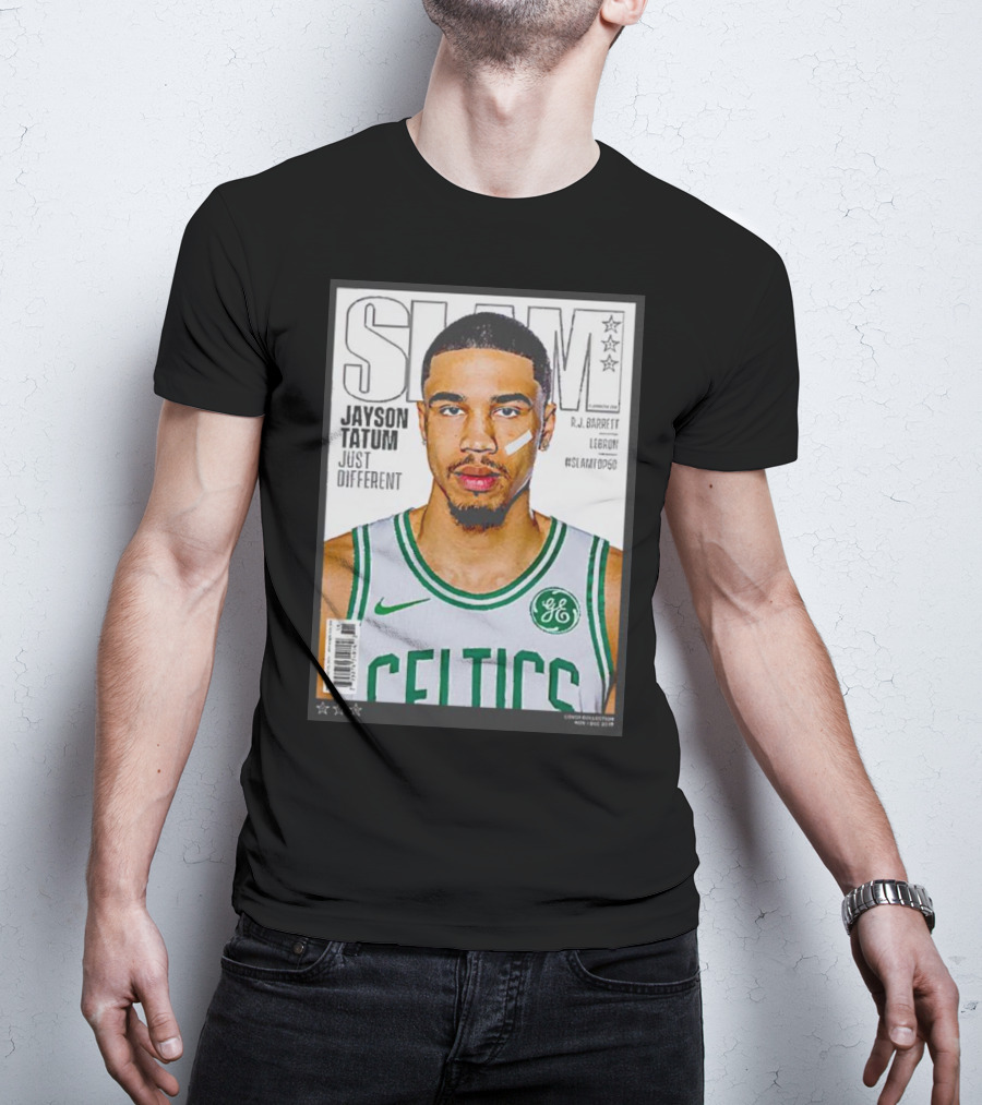 Slam Jayson Tatum Just Different Celtics Cover NBA Basketball Star T-Shirt