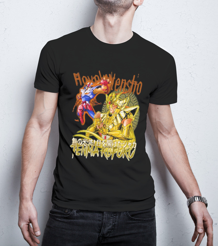 Phoenix Ikki Tenma Kofuku Action Scene Hyaku Ren Sho Saint Seiya T-Shirt