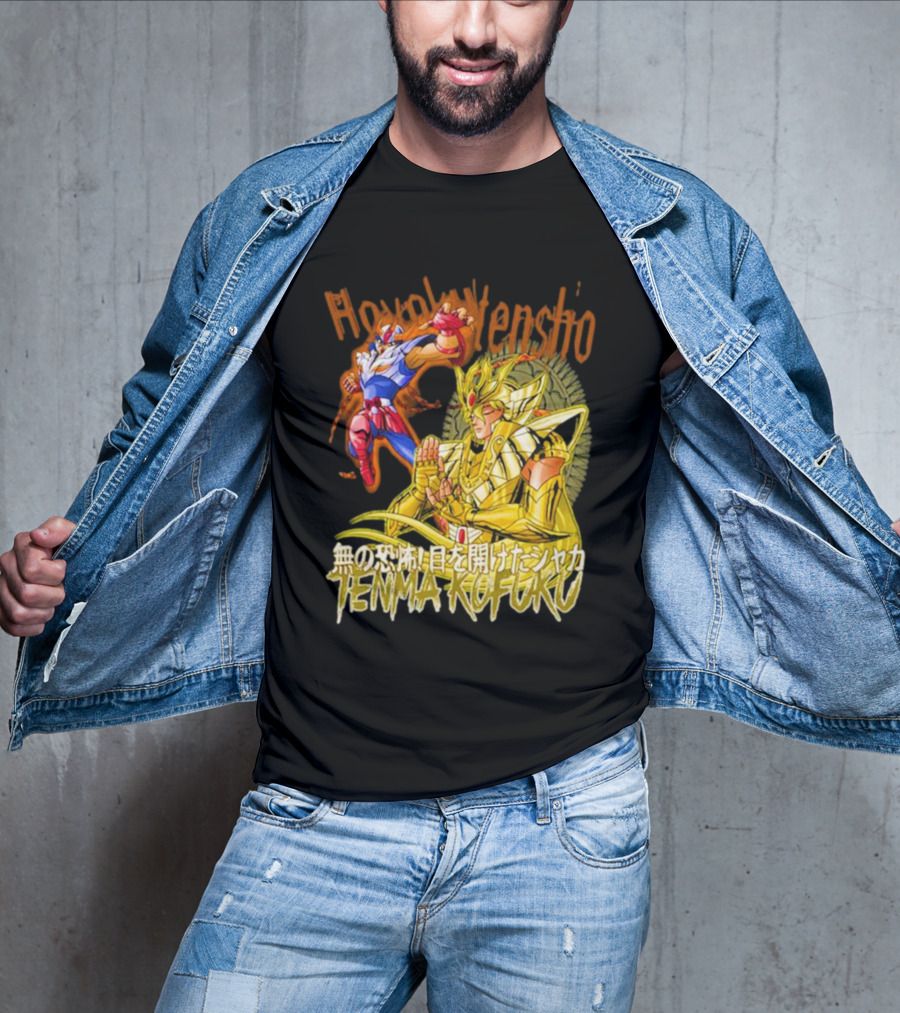 Phoenix Ikki Tenma Kofuku Action Scene Hyaku Ren Sho Saint Seiya T-Shirt