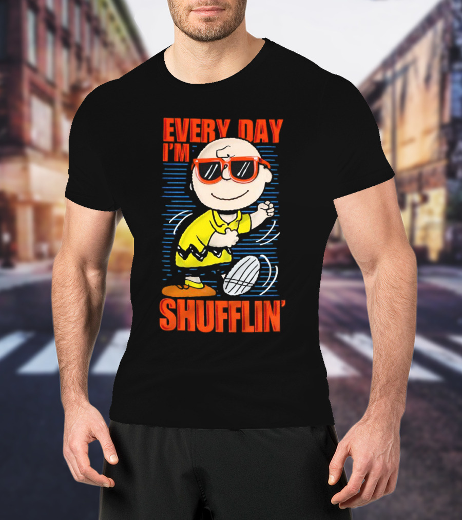 Charlie Brown Every Day I’m Shufflin’ Sunglasses Dance T-Shirt