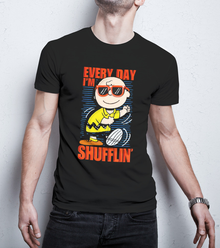 Charlie Brown Every Day I’m Shufflin’ Sunglasses Dance T-Shirt