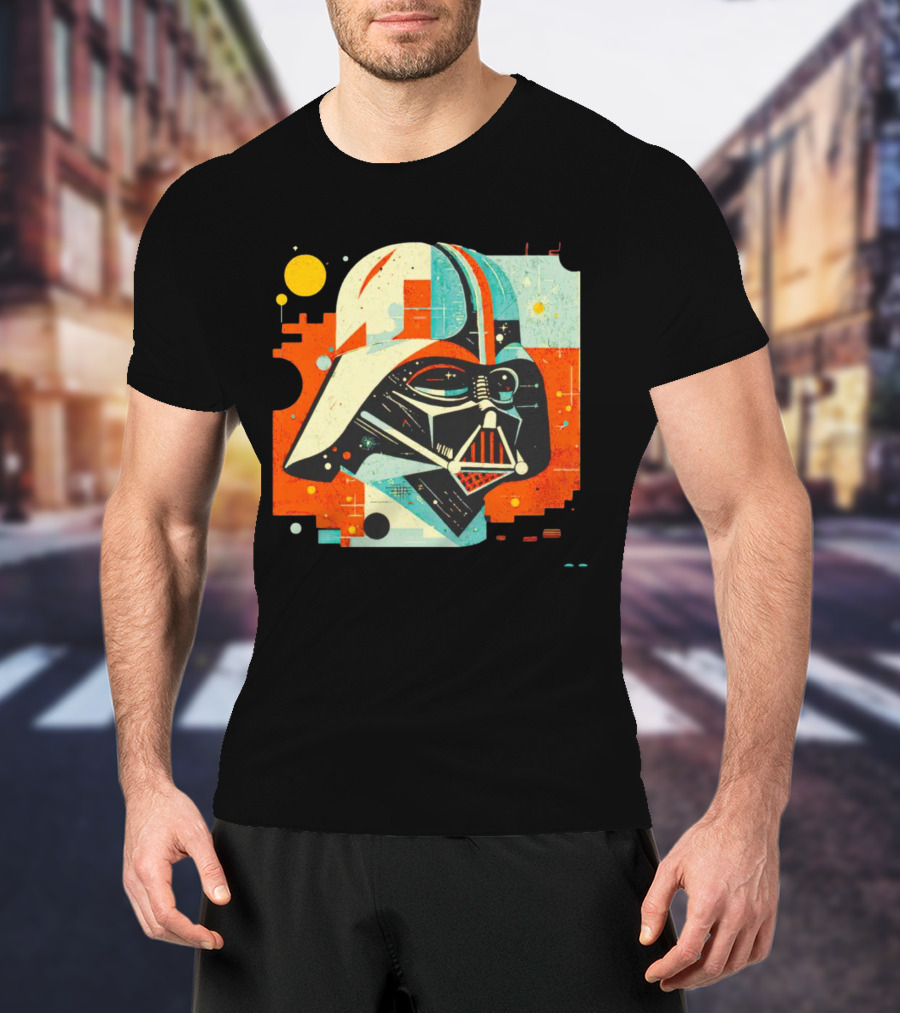 Darth Vader Dark Helmet Pop Art Retro T-Shirt