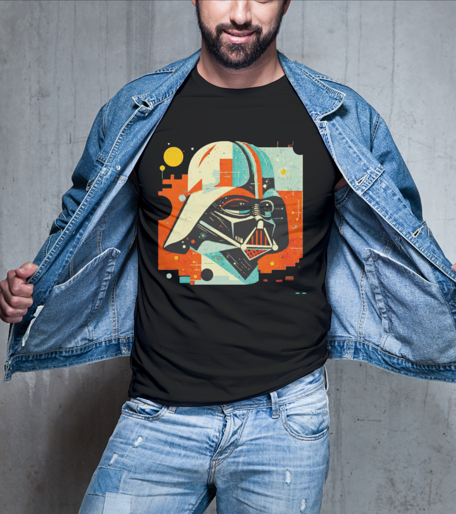 Darth Vader Dark Helmet Pop Art Retro T-Shirt