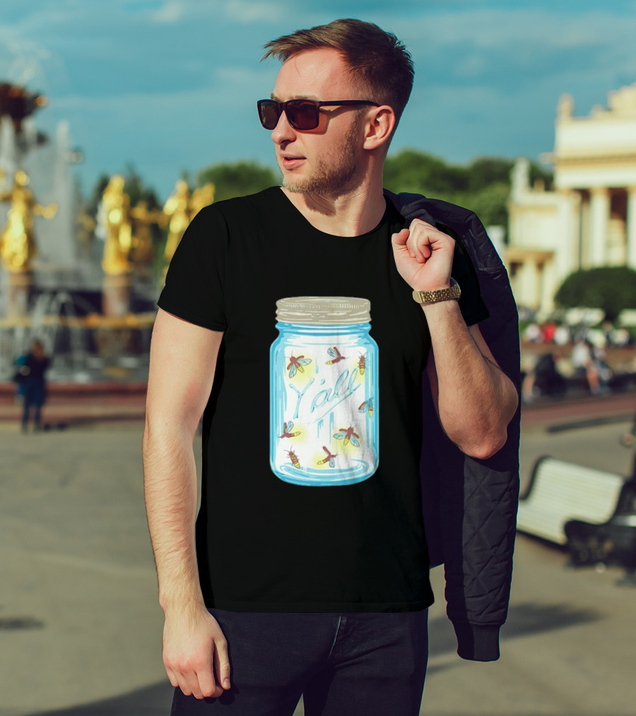Y’all Kyforky Fireflies In Mason Jar T-Shirt