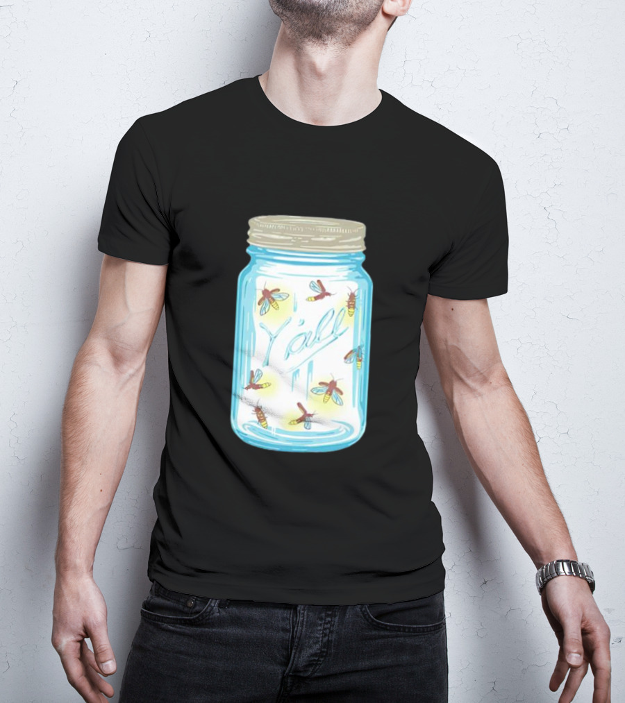 Y’all Kyforky Fireflies In Mason Jar T-Shirt