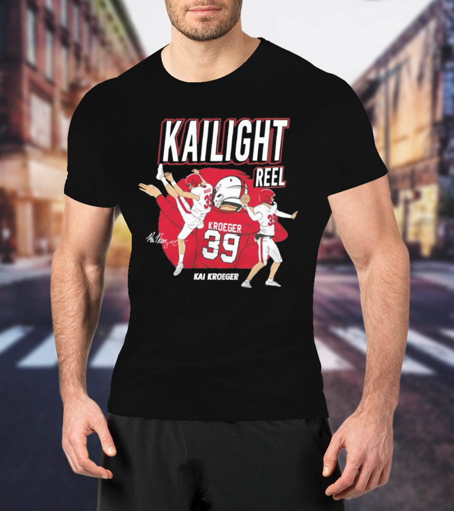 Kailight Reel Kai Kroeger 39 South Carolina Gamecocks Football T-Shirt
