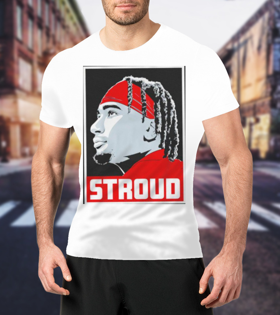 C.J. Stroud Ohio State Buckeyes Portrait Stroud T-Shirt