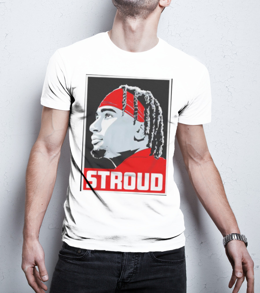 C.J. Stroud Ohio State Buckeyes Portrait Stroud T-Shirt