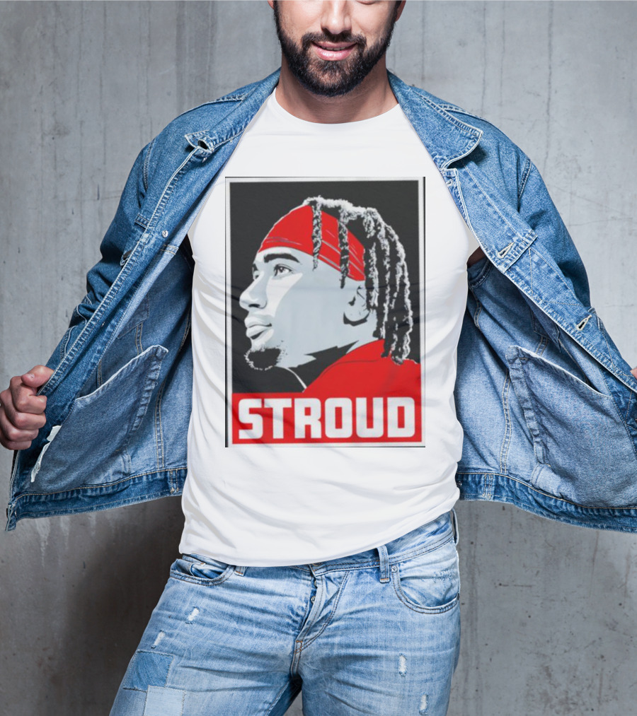C.J. Stroud Ohio State Buckeyes Portrait Stroud T-Shirt