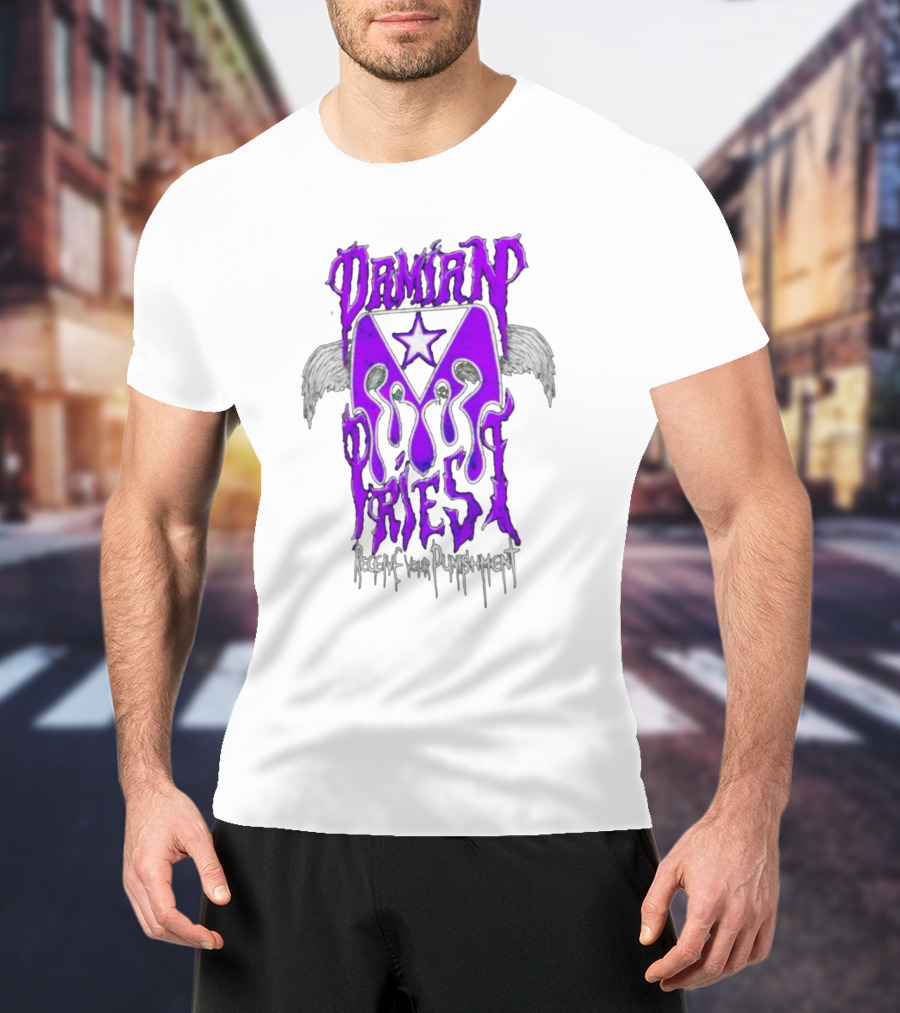 Damian Priest Receive Your Punishment Wings Star Iconic T-Shirt
